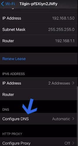 DNS auf iOS konfigurieren