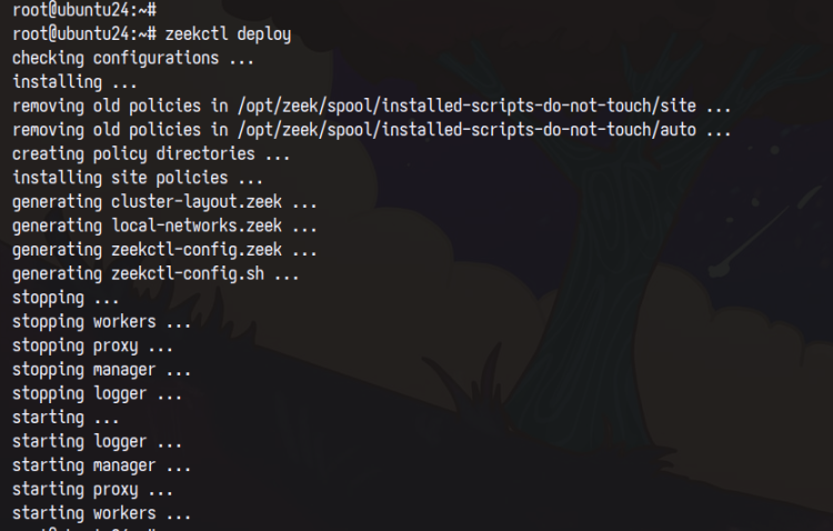 deploy zeek