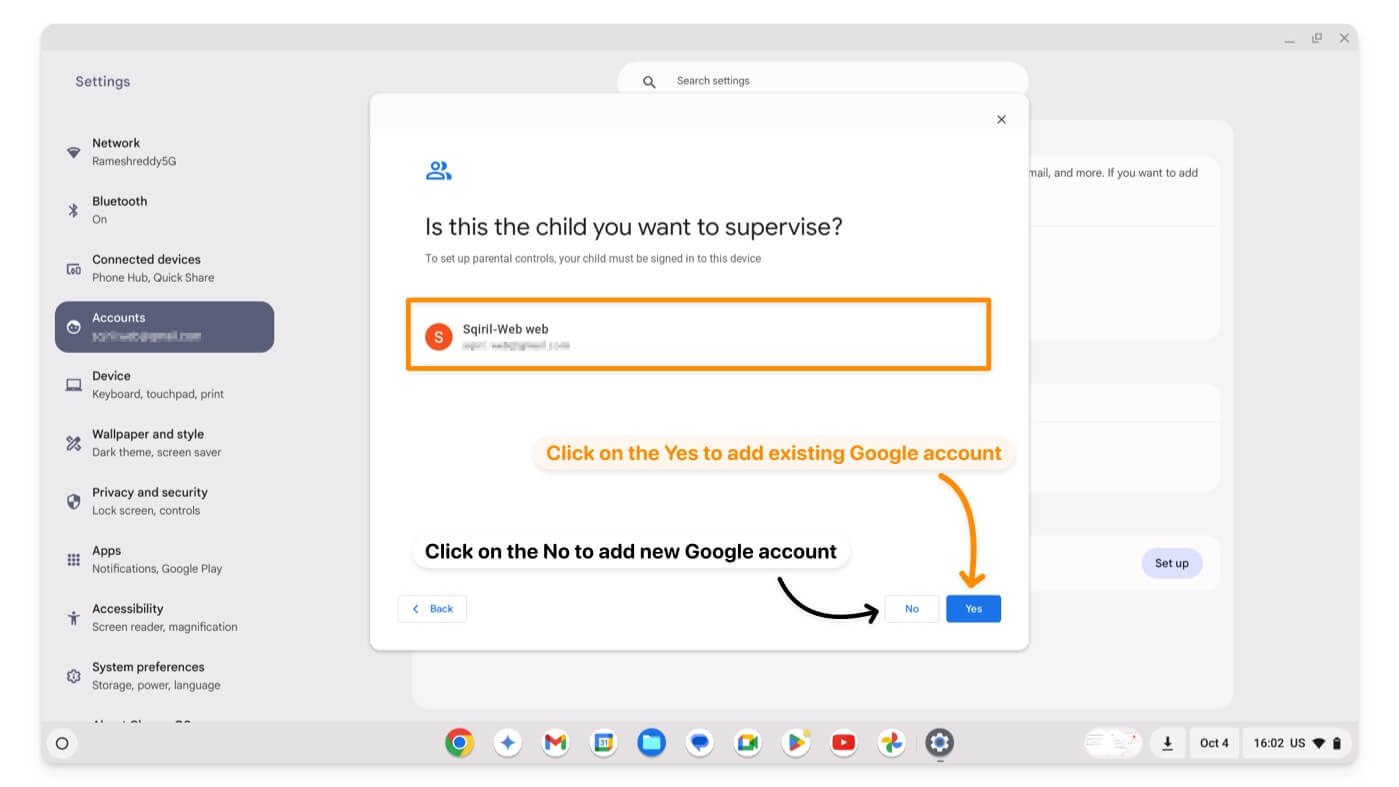 usar ou adicionar nova conta do google