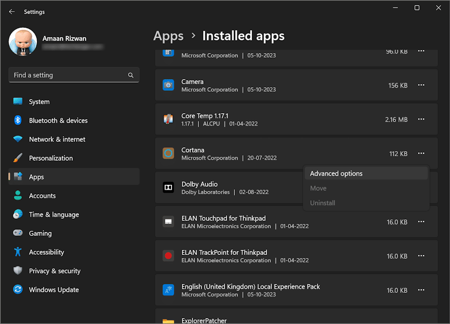 deshabilitar aplicaciones en segundo plano en Windows 11
