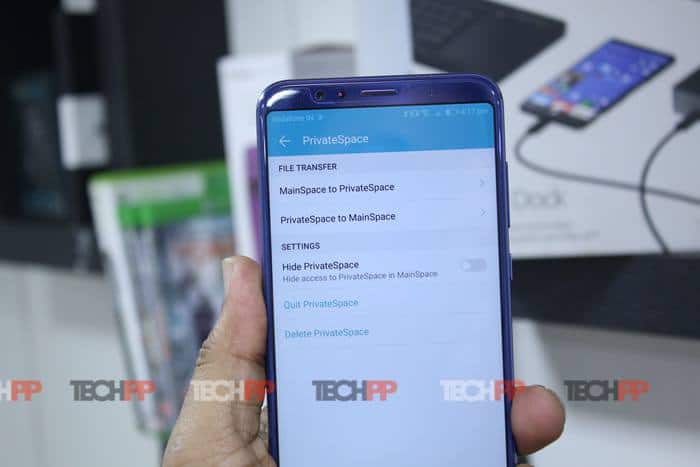 Die besten Tipps und Tricks für Honor View 10 - Honor View 10 Private Space Dateiübertragungsoptionen