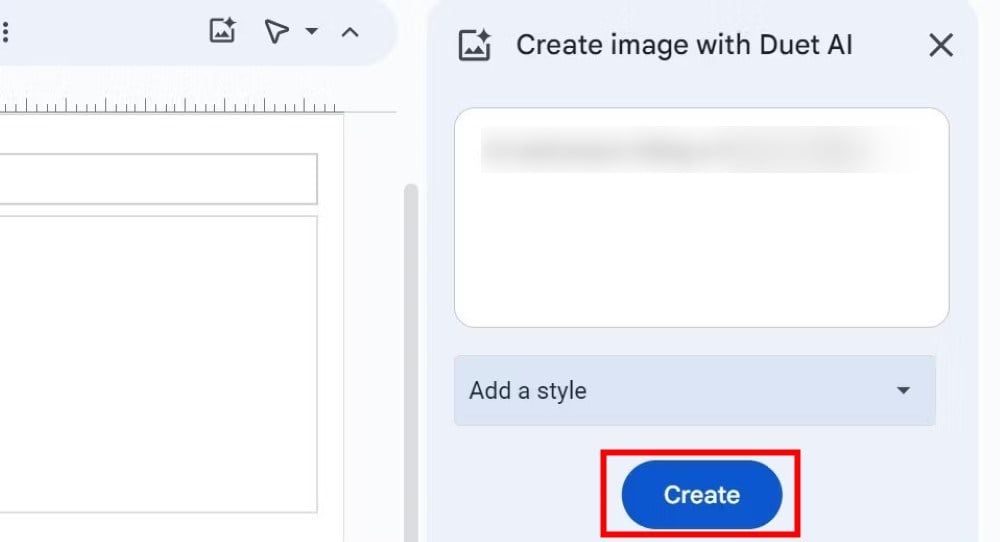 So generieren Sie KI-Bilder in Google Slides mit Duet AI
