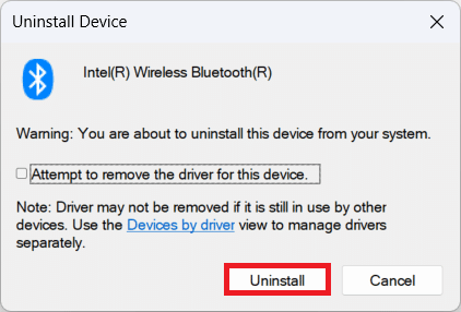 Désinstaller