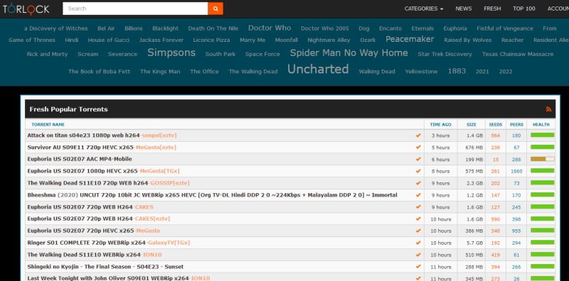 Torlock альтернативы EZTV