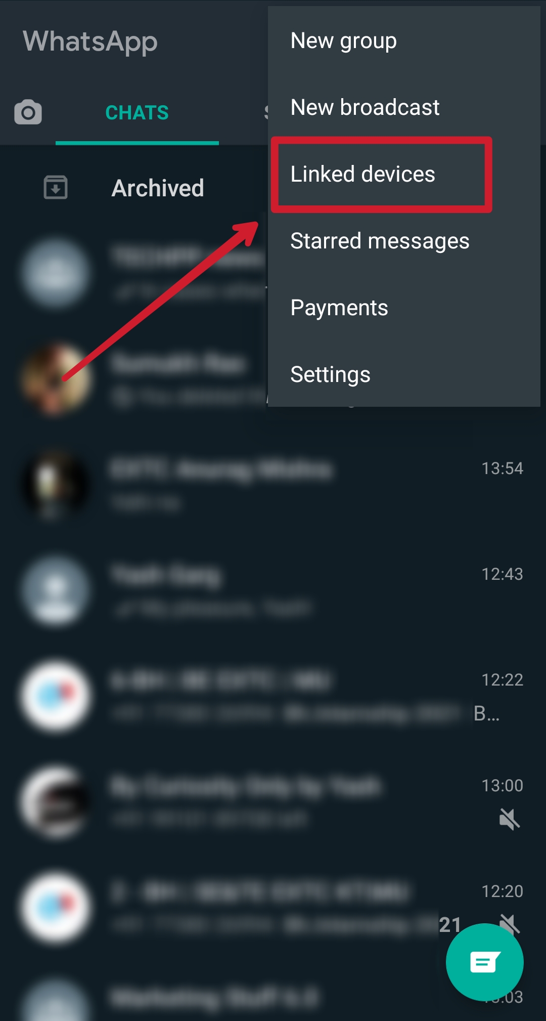 dispositivi collegati in whatsapp per android