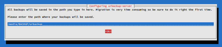 Backup-Verzeichnis einrichten