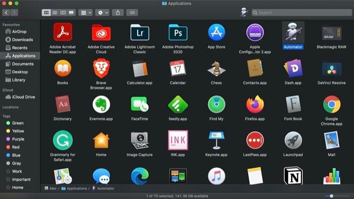 add shortcuts to finder toolbar