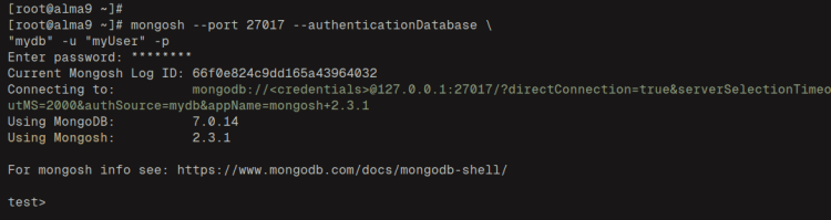 connect to database