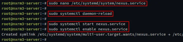 configurar servicio nexus