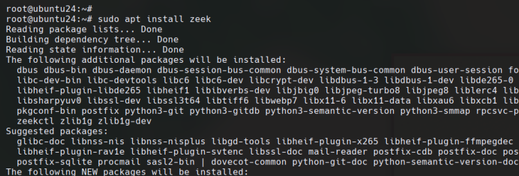 install zeek