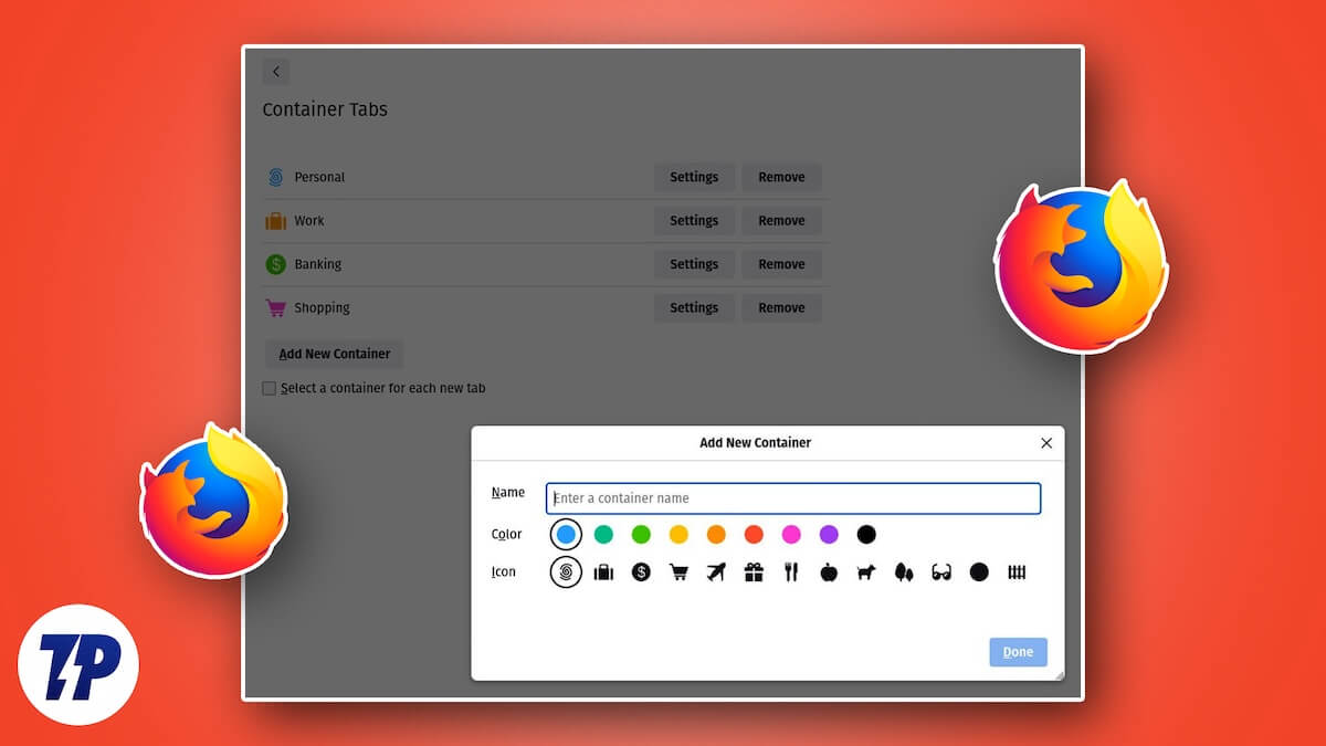 onglets de conteneur firefox