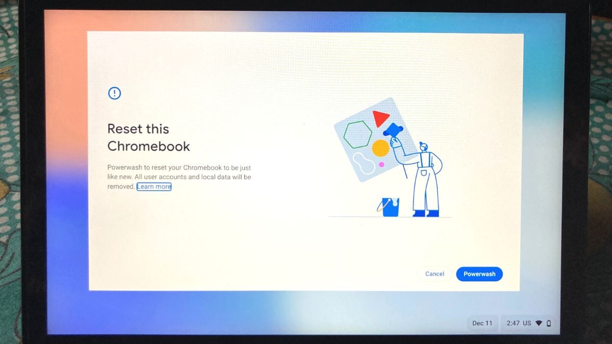 comment réinitialiser chromebook