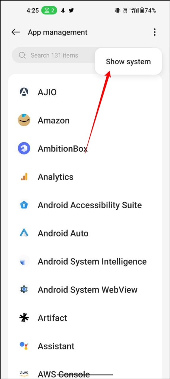 App-Verwaltung