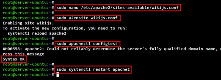 настроить виртуальный хост apache2