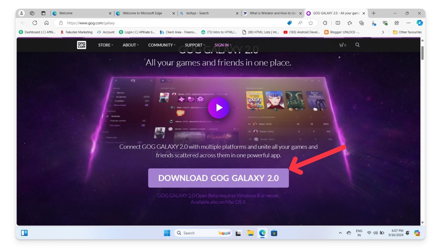 descargar gog galaxy
