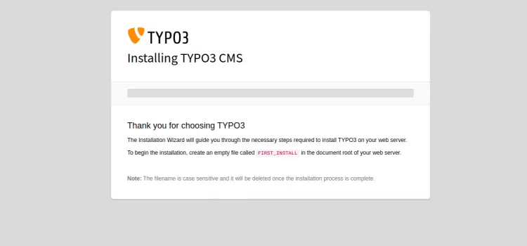 Установка Typo3