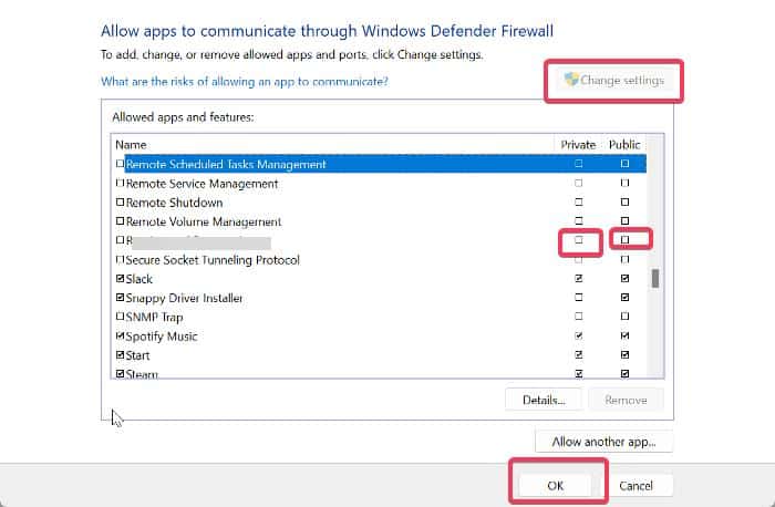 Permitir Roblox através do firewall