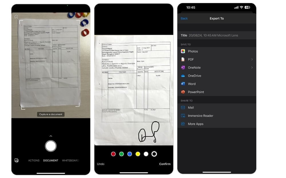 microsoft lens scanner app für iphone