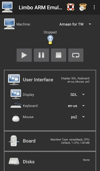 Android向けLimbo Windowsエミュレーター