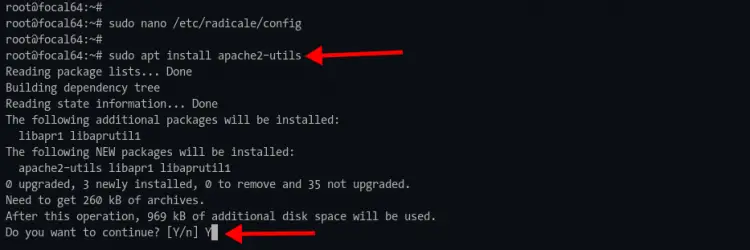 Instalar pacote Apache utils