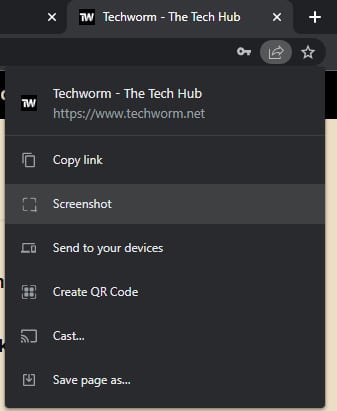 Chrome Flag per Screenshot