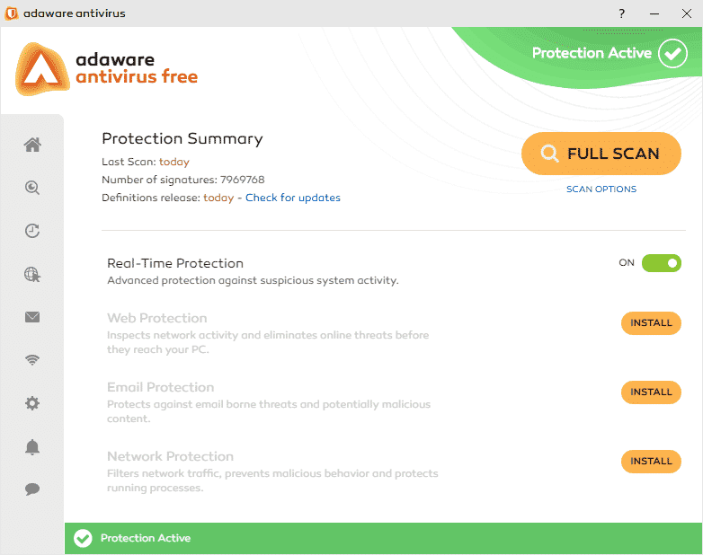 Adaware Antivirus Free 無料アンチウイルスソフトウェア