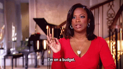 estou em um orçamento gif - reais donas de casa atlanta kandi burruss gifs