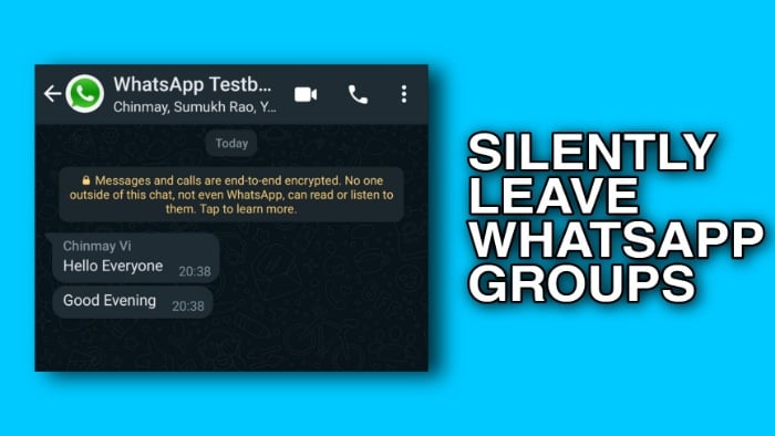 quitter silencieusement les groupes whatsapp 2022