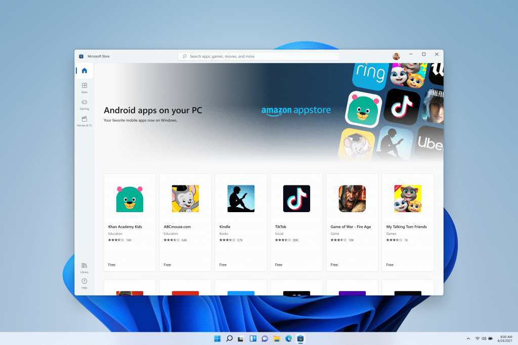 aplicación de android en pc