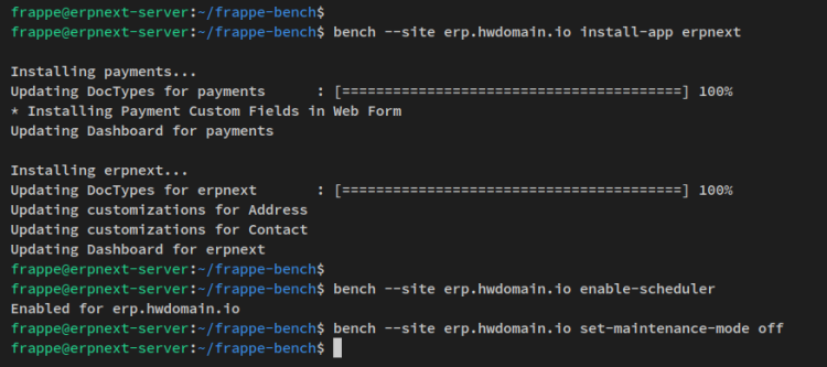 install erpnext