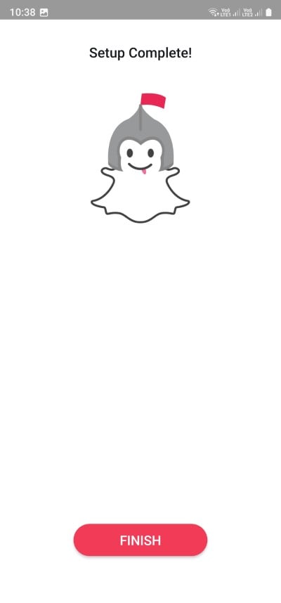 finish snapchat my eyes only setup