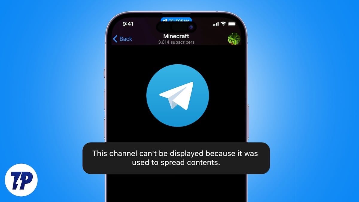 corriger l'erreur "ce canal ne peut pas être affiché" sur telegram