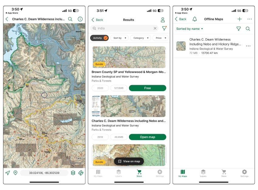 avenza maps offline