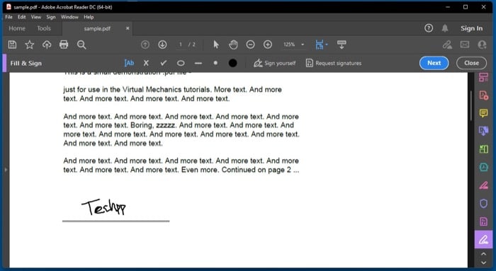 firmar electrónicamente un documento pdf en windows usando adobe reader