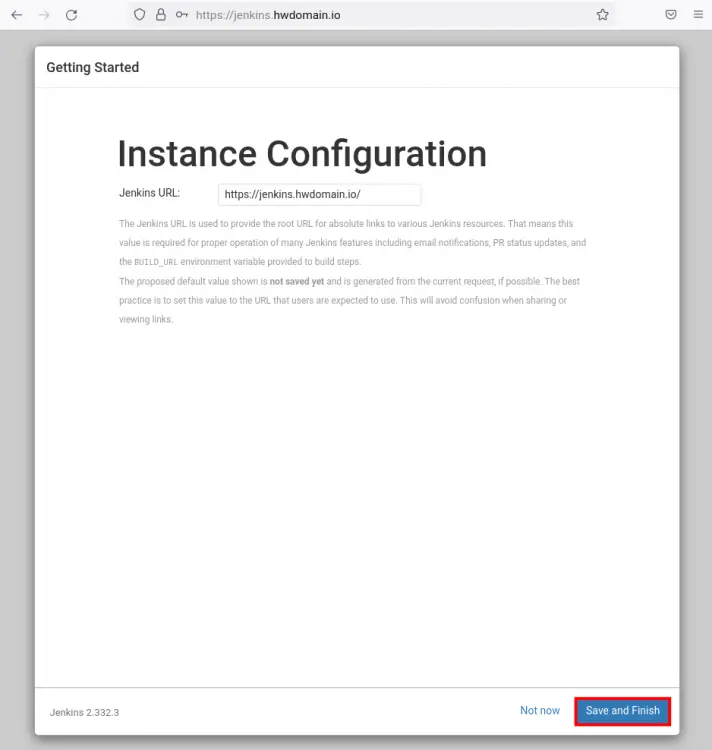 configuration url jenkins