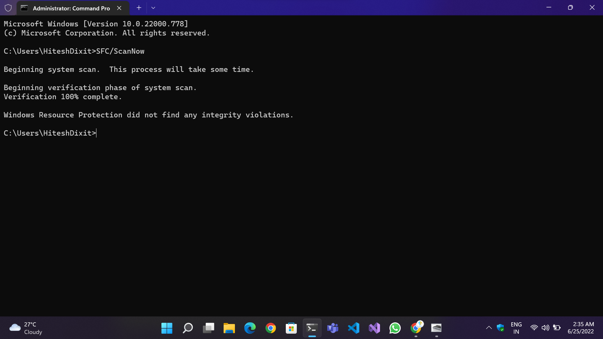 Ihr PC ist auf ein Problem gestoßen und muss neu gestartet werden - Systemdatei-Überprüfung