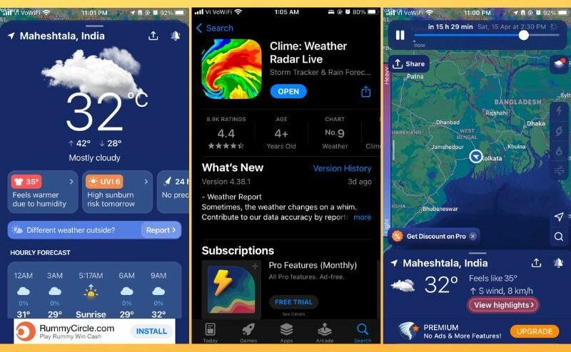 приложение clime для iphone