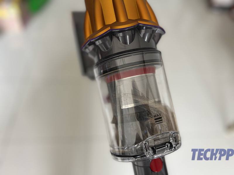 dyson v12 detect slim review bin