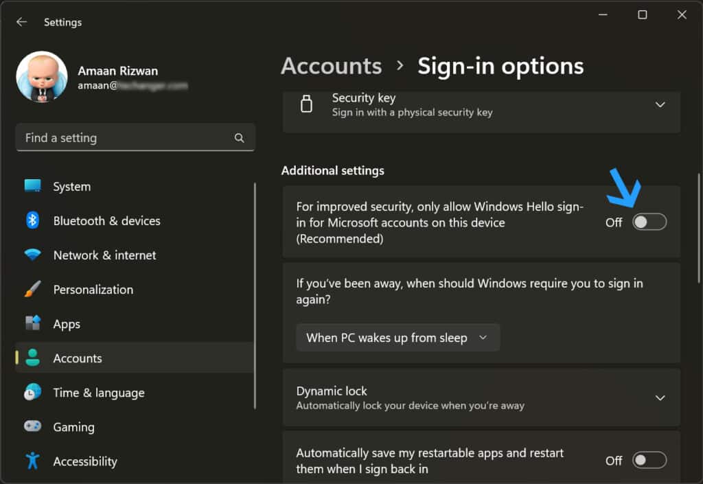 Aktivieren Sie die automatische Anmeldung in Windows 11