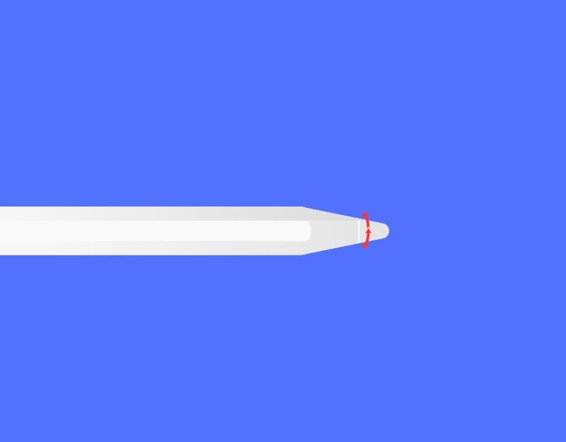 Apple Pencilのペン先を締める