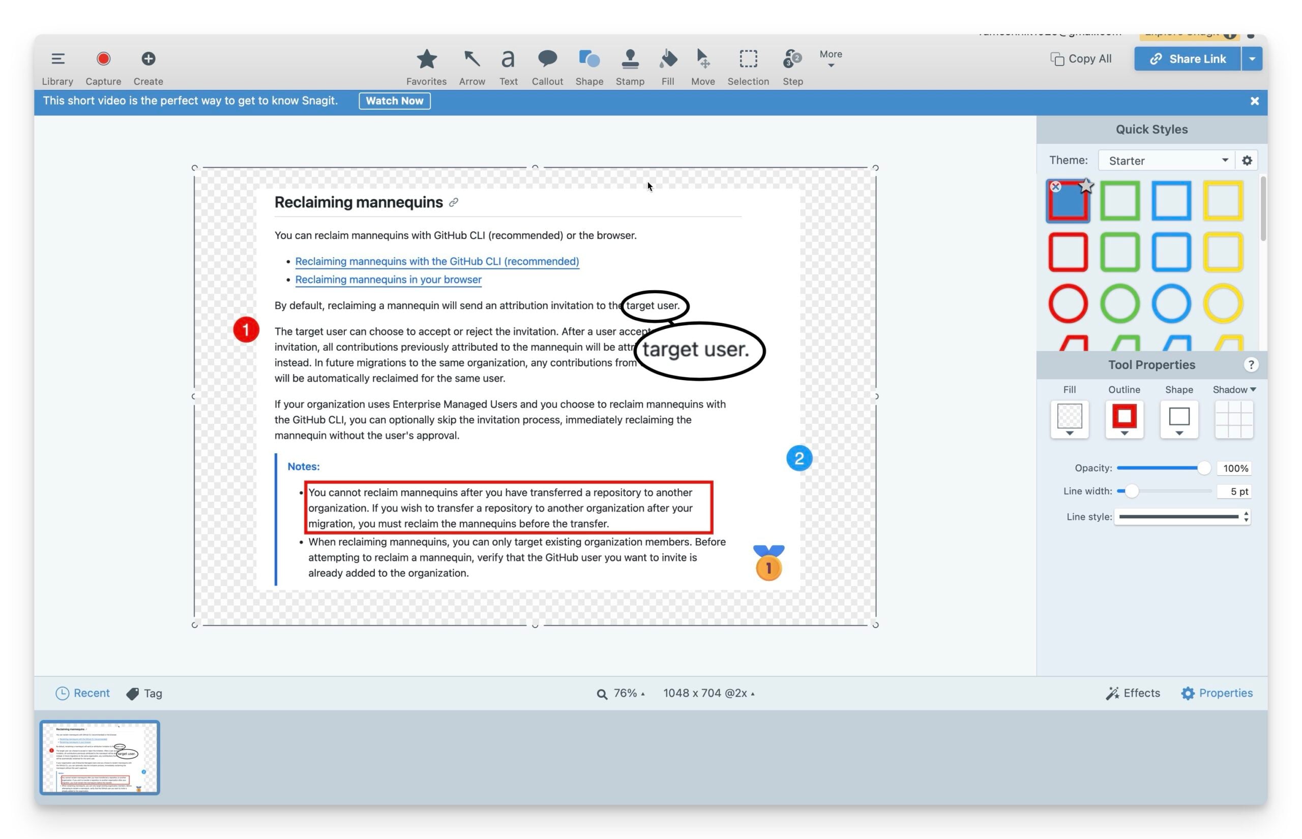 snagit screenshot tool