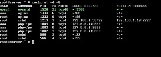 Verificar socket y puerto de MariaDB