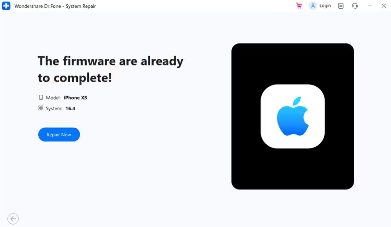 download firmware iphone completato