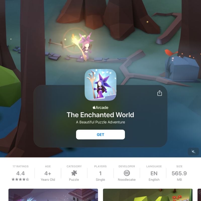 le monde enchanté jeu sur apple arcade