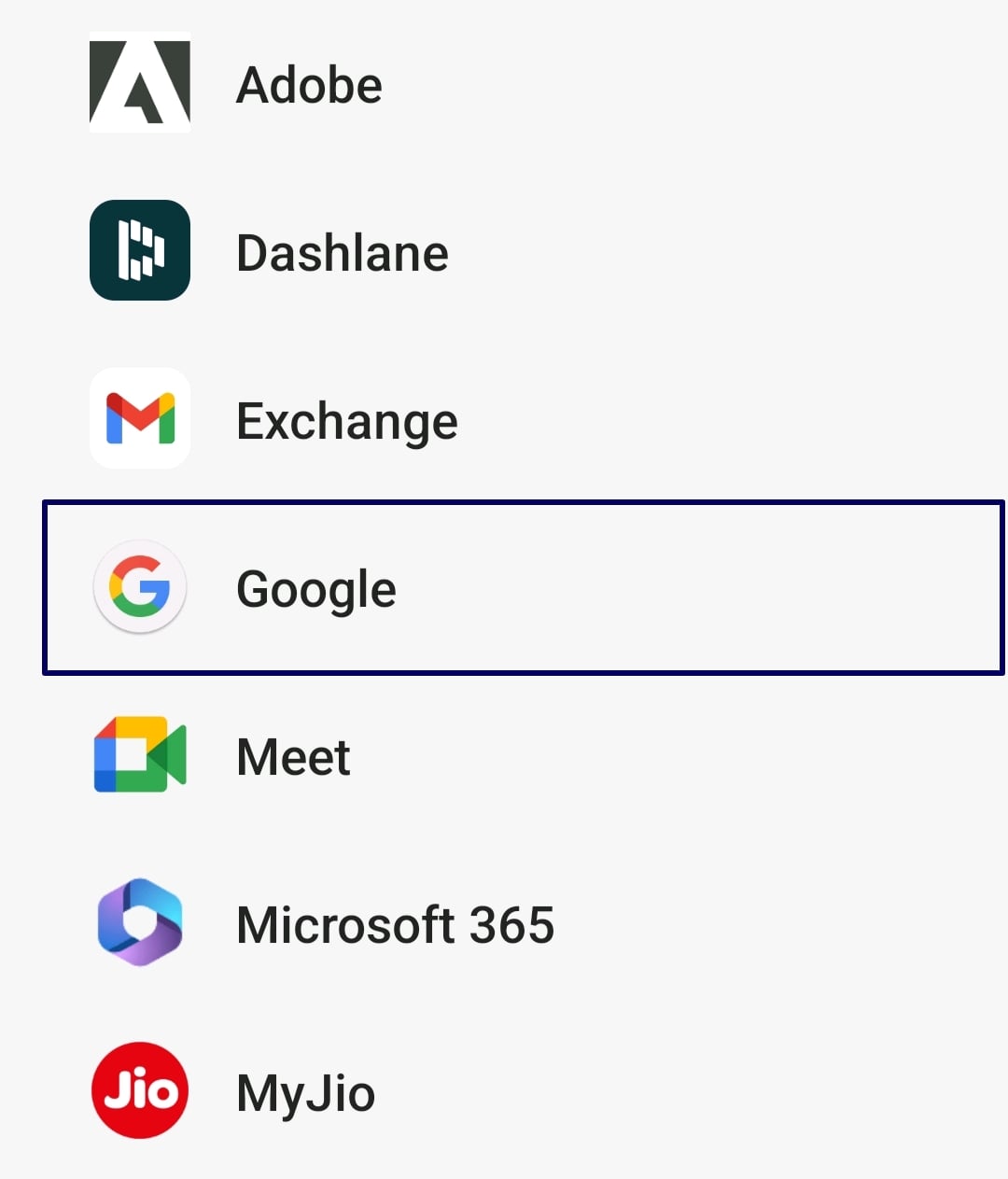 Google-Konto hinzufügen