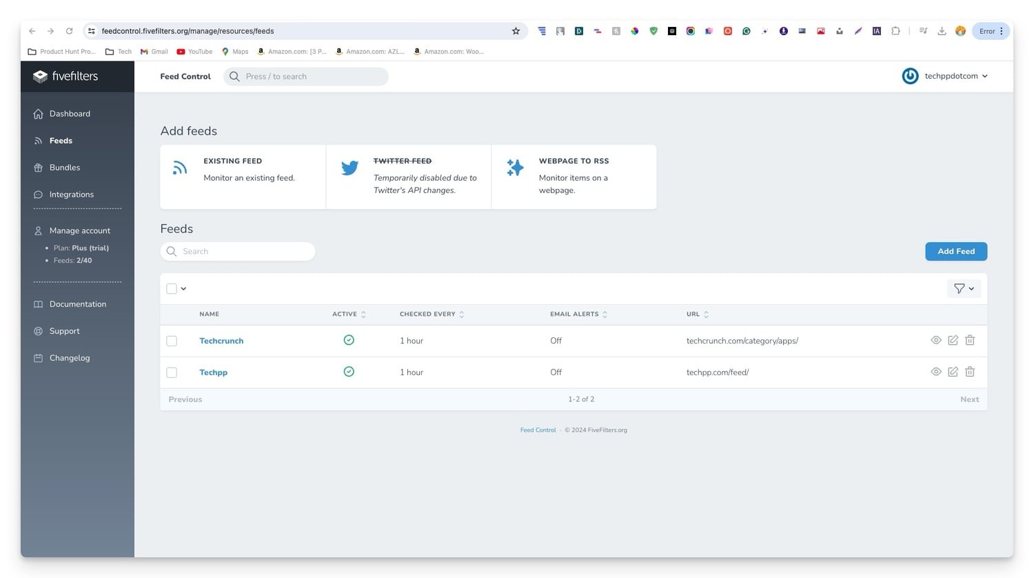 fivefilters rss feed