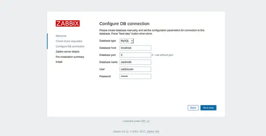 Datenbankkonfiguration