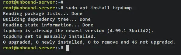 instalar tcpdump