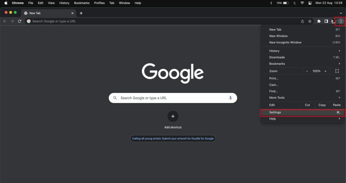 localização de download do chrome mac