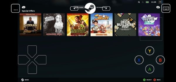 scegli gioco steam link
